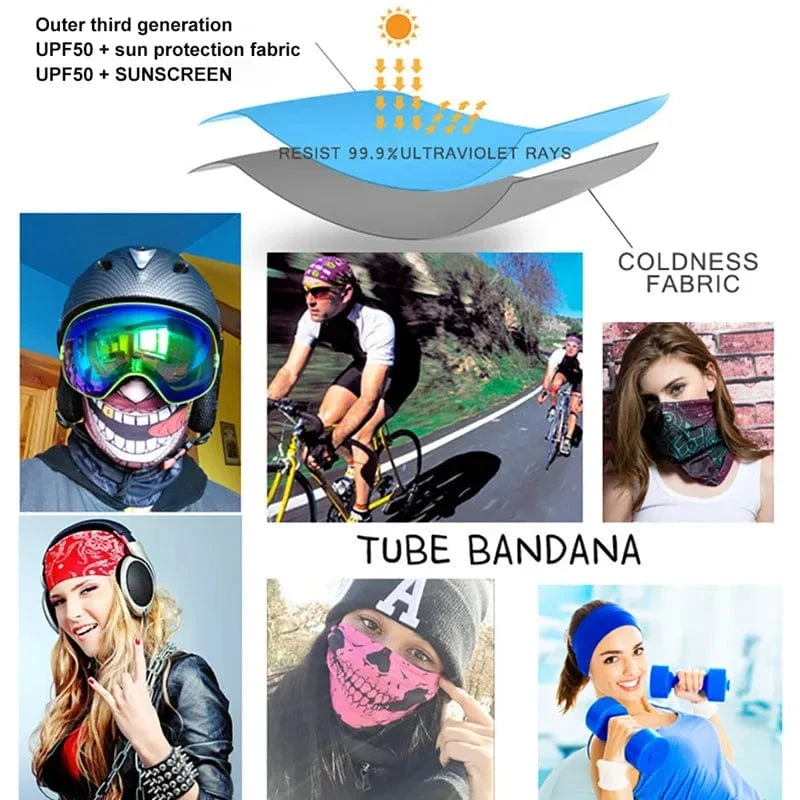 Camouflage Radfahren Gesichtsmaske Taktischer Militärschal Halstuch Männer Nahtlose Bandana Frauen Stirnband Sturmhaube Tube Gesichtsschutz