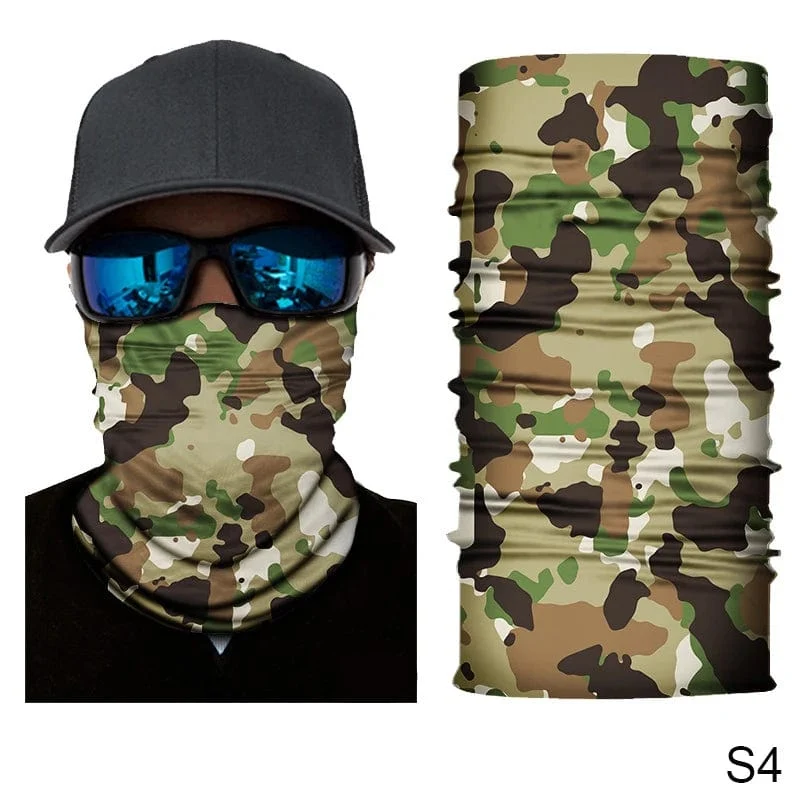 Camouflage Radfahren Gesichtsmaske Taktischer Militärschal Halstuch Männer Nahtlose Bandana Frauen Stirnband Sturmhaube Tube Gesichtsschutz