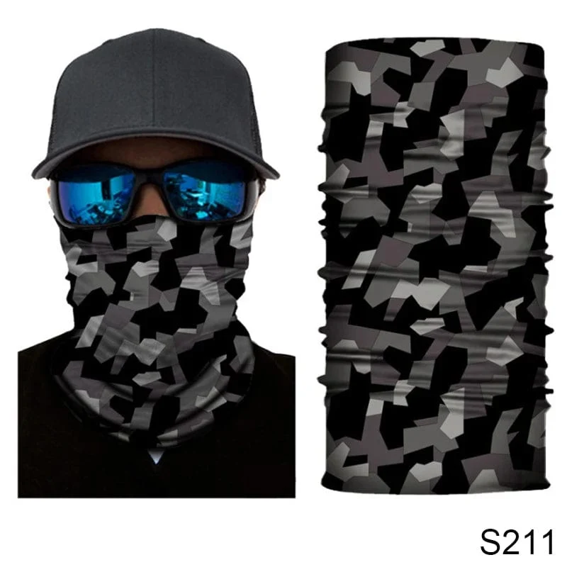 Camouflage Radfahren Gesichtsmaske Taktischer Militärschal Halstuch Männer Nahtlose Bandana Frauen Stirnband Sturmhaube Tube Gesichtsschutz