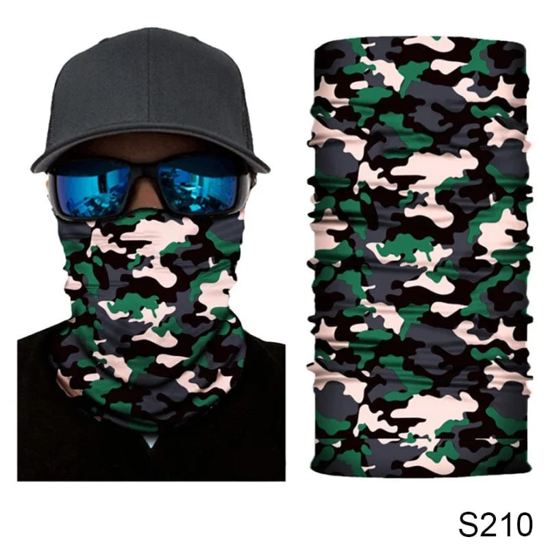 Camouflage Radfahren Gesichtsmaske Taktischer Militärschal Halstuch Männer Nahtlose Bandana Frauen Stirnband Sturmhaube Tube Gesichtsschutz