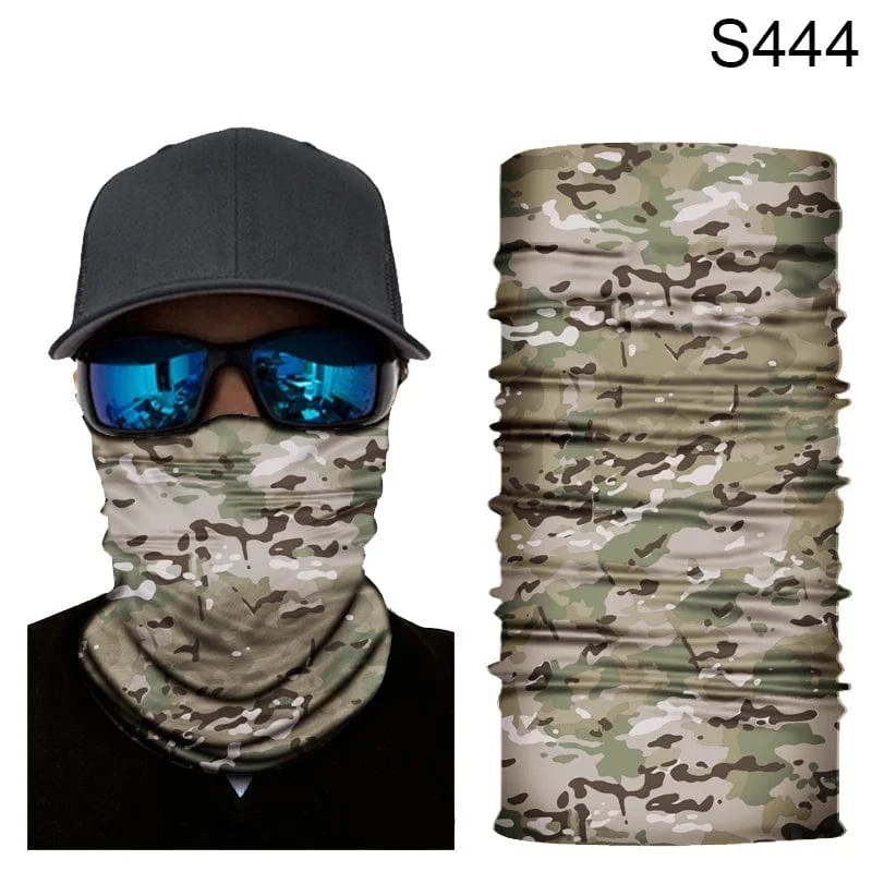 Camouflage Radfahren Gesichtsmaske Taktischer Militärschal Halstuch Männer Nahtlose Bandana Frauen Stirnband Sturmhaube Tube Gesichtsschutz