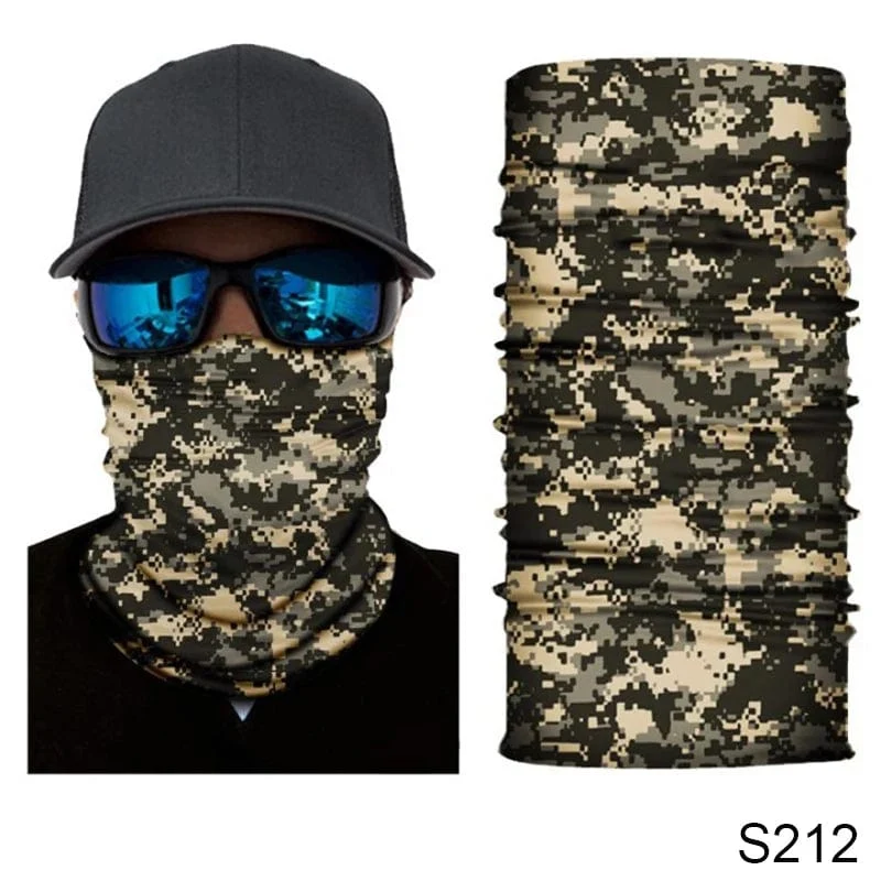Camouflage Radfahren Gesichtsmaske Taktischer Militärschal Halstuch Männer Nahtlose Bandana Frauen Stirnband Sturmhaube Tube Gesichtsschutz