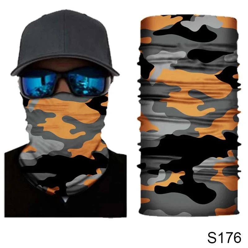 Camouflage Radfahren Gesichtsmaske Taktischer Militärschal Halstuch Männer Nahtlose Bandana Frauen Stirnband Sturmhaube Tube Gesichtsschutz