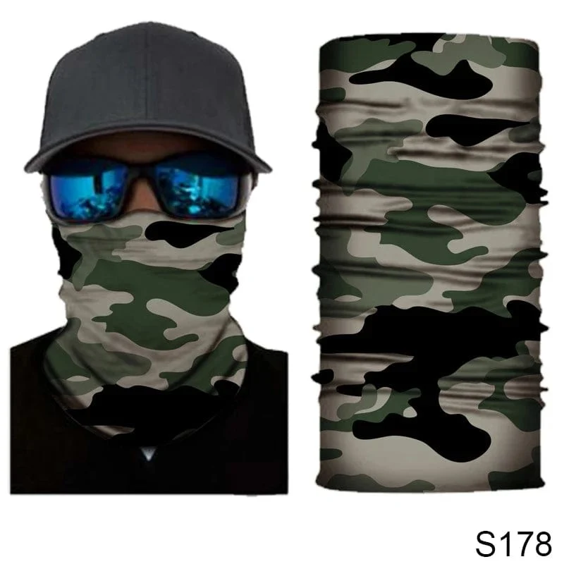 Camouflage Radfahren Gesichtsmaske Taktischer Militärschal Halstuch Männer Nahtlose Bandana Frauen Stirnband Sturmhaube Tube Gesichtsschutz