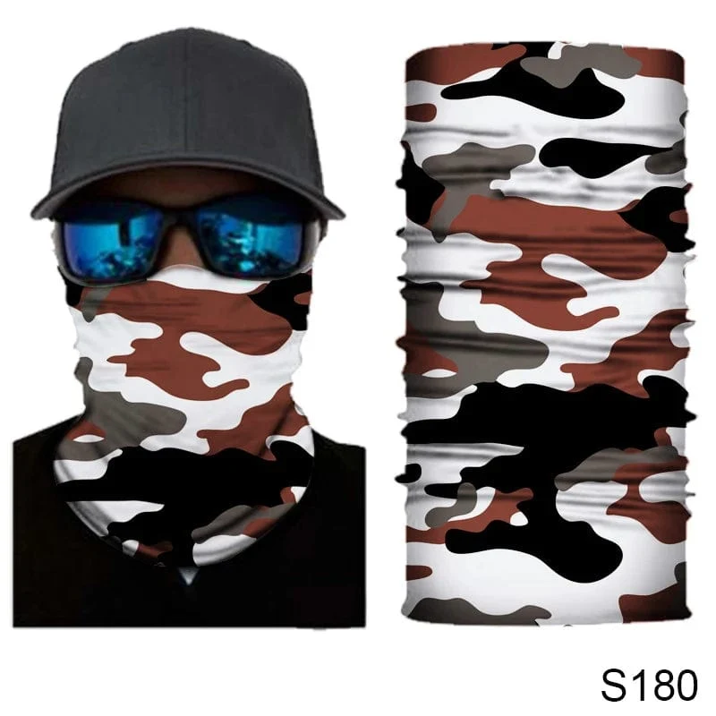 Camouflage Radfahren Gesichtsmaske Taktischer Militärschal Halstuch Männer Nahtlose Bandana Frauen Stirnband Sturmhaube Tube Gesichtsschutz