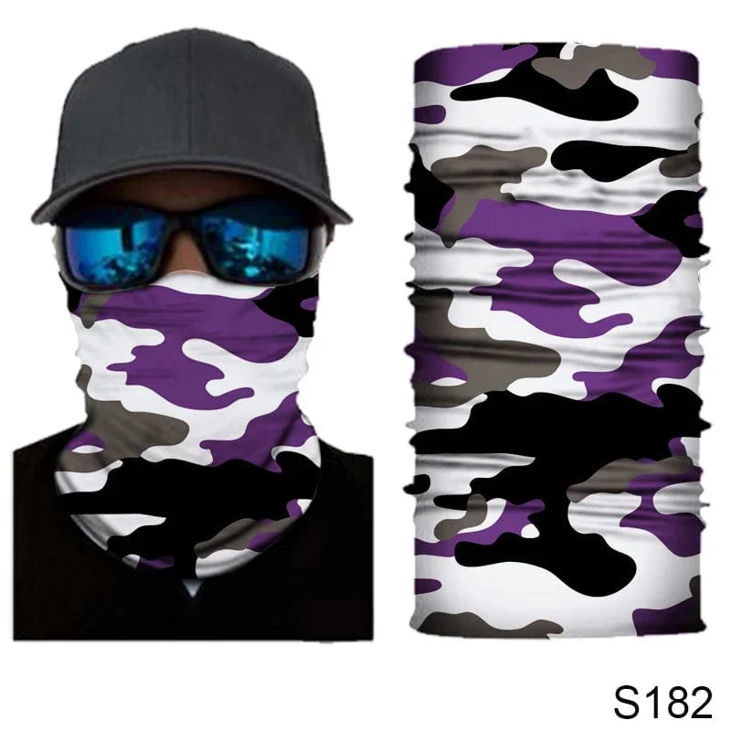 Camouflage Radfahren Gesichtsmaske Taktischer Militärschal Halstuch Männer Nahtlose Bandana Frauen Stirnband Sturmhaube Tube Gesichtsschutz