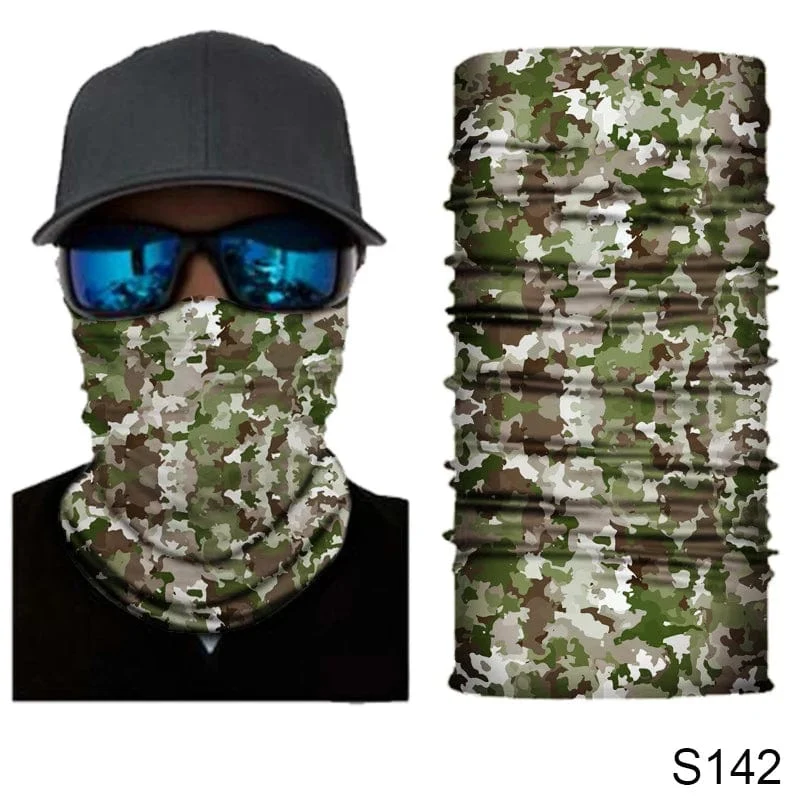 Camouflage Radfahren Gesichtsmaske Taktischer Militärschal Halstuch Männer Nahtlose Bandana Frauen Stirnband Sturmhaube Tube Gesichtsschutz