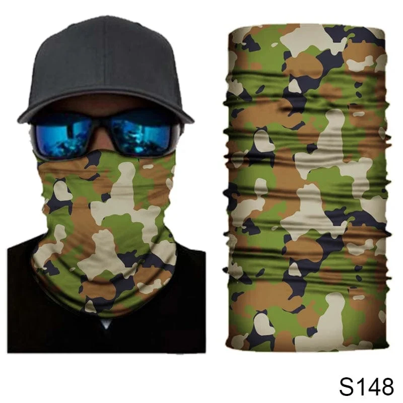 Camouflage Radfahren Gesichtsmaske Taktischer Militärschal Halstuch Männer Nahtlose Bandana Frauen Stirnband Sturmhaube Tube Gesichtsschutz