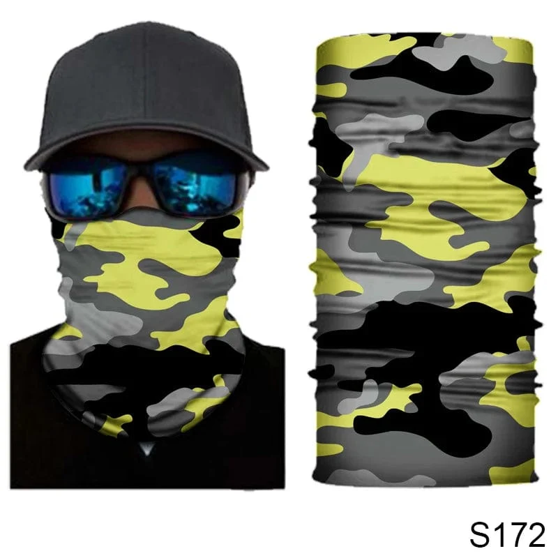 Camouflage Radfahren Gesichtsmaske Taktischer Militärschal Halstuch Männer Nahtlose Bandana Frauen Stirnband Sturmhaube Tube Gesichtsschutz