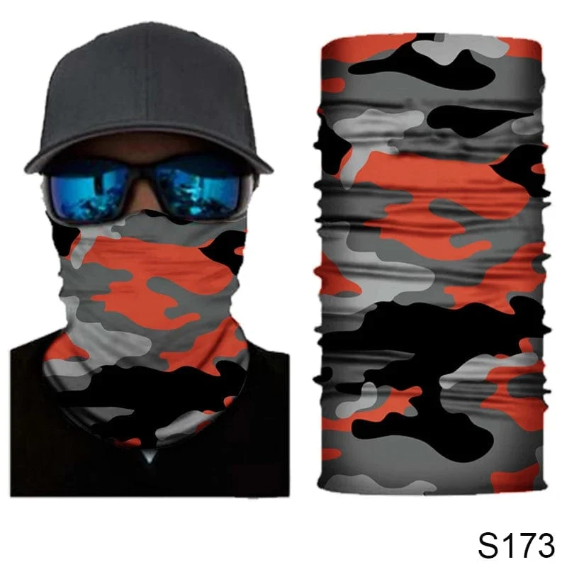 Camouflage Radfahren Gesichtsmaske Taktischer Militärschal Halstuch Männer Nahtlose Bandana Frauen Stirnband Sturmhaube Tube Gesichtsschutz