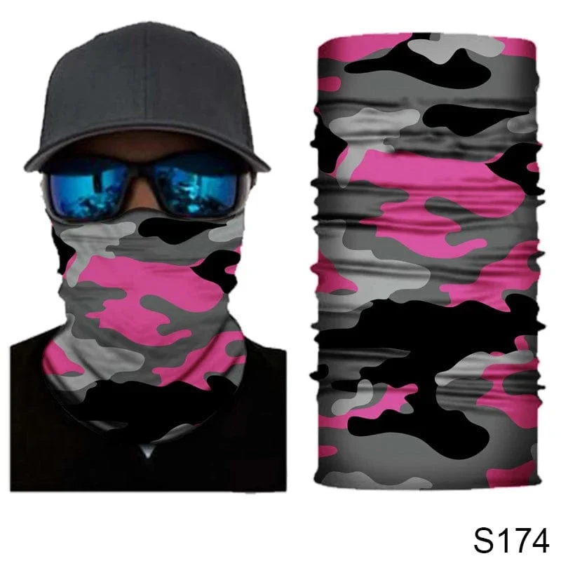 Camouflage Radfahren Gesichtsmaske Taktischer Militärschal Halstuch Männer Nahtlose Bandana Frauen Stirnband Sturmhaube Tube Gesichtsschutz