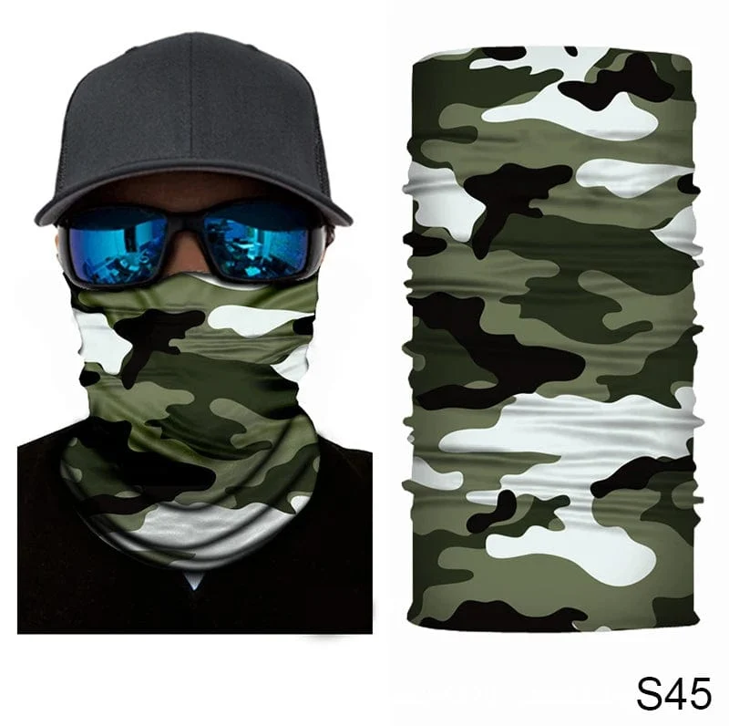 Camouflage Radfahren Gesichtsmaske Taktischer Militärschal Halstuch Männer Nahtlose Bandana Frauen Stirnband Sturmhaube Tube Gesichtsschutz