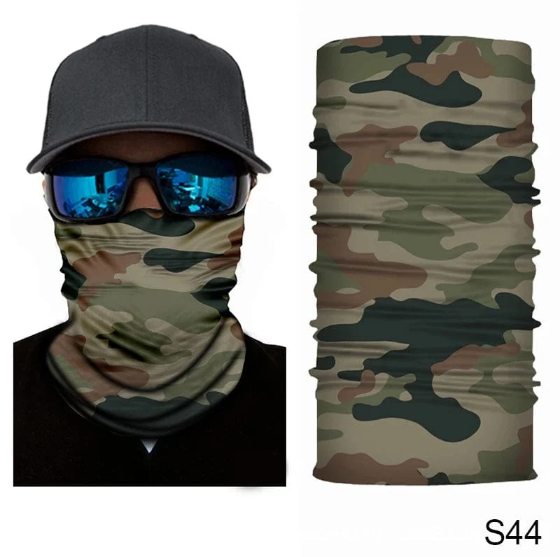 Camouflage Radfahren Gesichtsmaske Taktischer Militärschal Halstuch Männer Nahtlose Bandana Frauen Stirnband Sturmhaube Tube Gesichtsschutz
