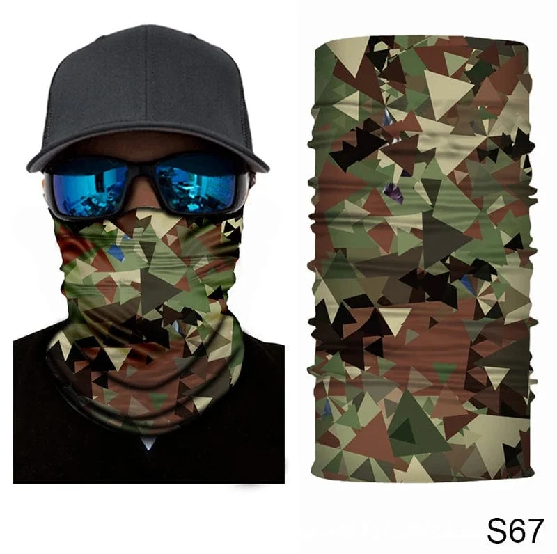 Camouflage Radfahren Gesichtsmaske Taktischer Militärschal Halstuch Männer Nahtlose Bandana Frauen Stirnband Sturmhaube Tube Gesichtsschutz