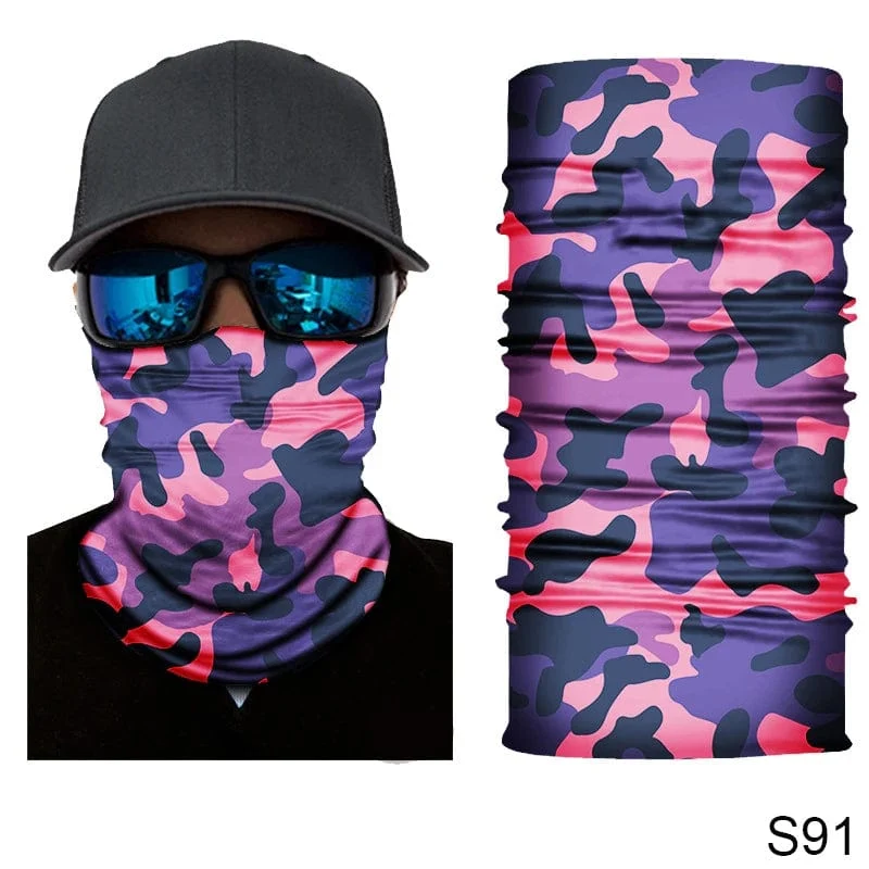 Camouflage Radfahren Gesichtsmaske Taktischer Militärschal Halstuch Männer Nahtlose Bandana Frauen Stirnband Sturmhaube Tube Gesichtsschutz