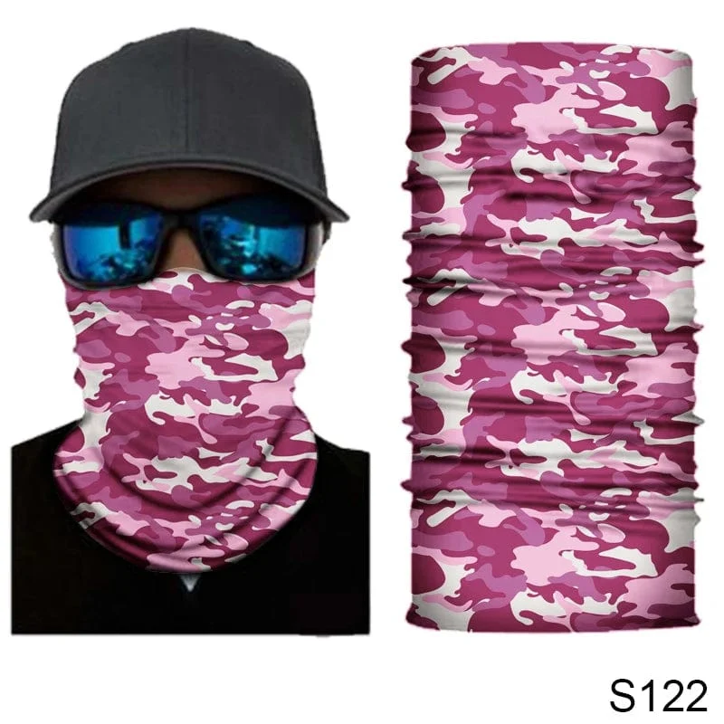 Camouflage Radfahren Gesichtsmaske Taktischer Militärschal Halstuch Männer Nahtlose Bandana Frauen Stirnband Sturmhaube Tube Gesichtsschutz