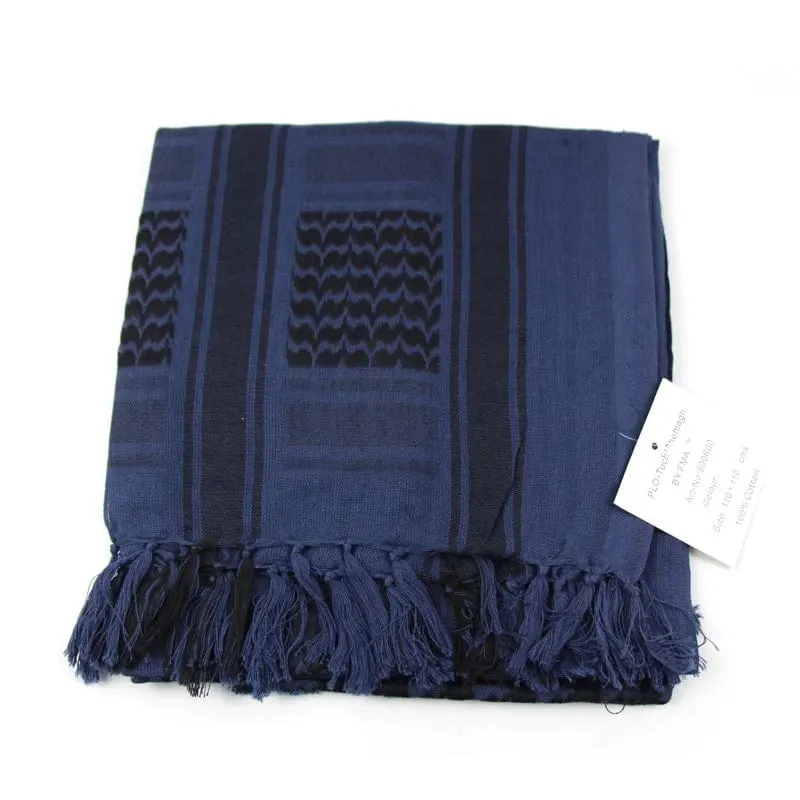 Militärischer arabischer Keffiyeh-Shemagh-Schal aus Baumwolle, Winterschal, Halswärmer, Kopftuch, winddicht, taktischer Campingschal für Männer und Frauen