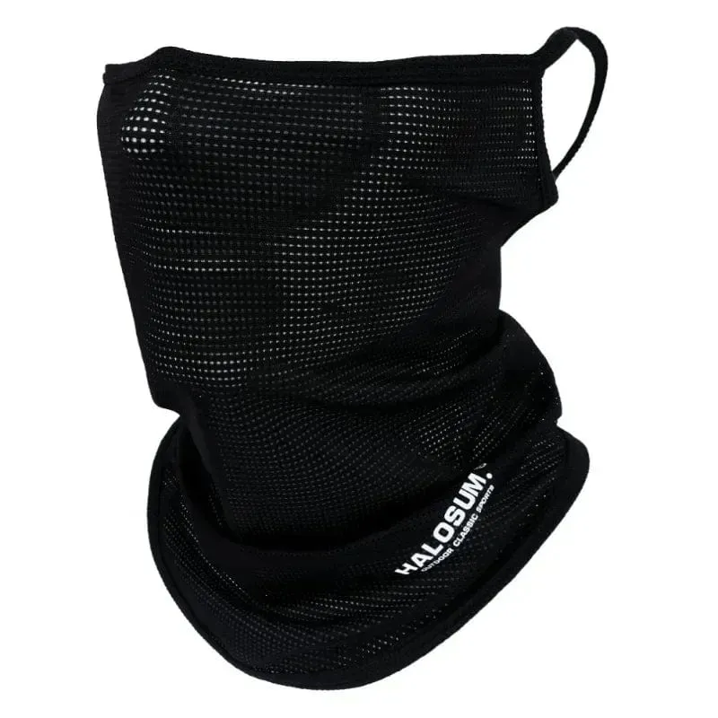 Eisseide Angeln Radfahren Bandana Mesh Gesichtsschutz Halbmaske Hängeohr Halsmanschette Cool Tube Schal Sport Laufen Wandern Jagd