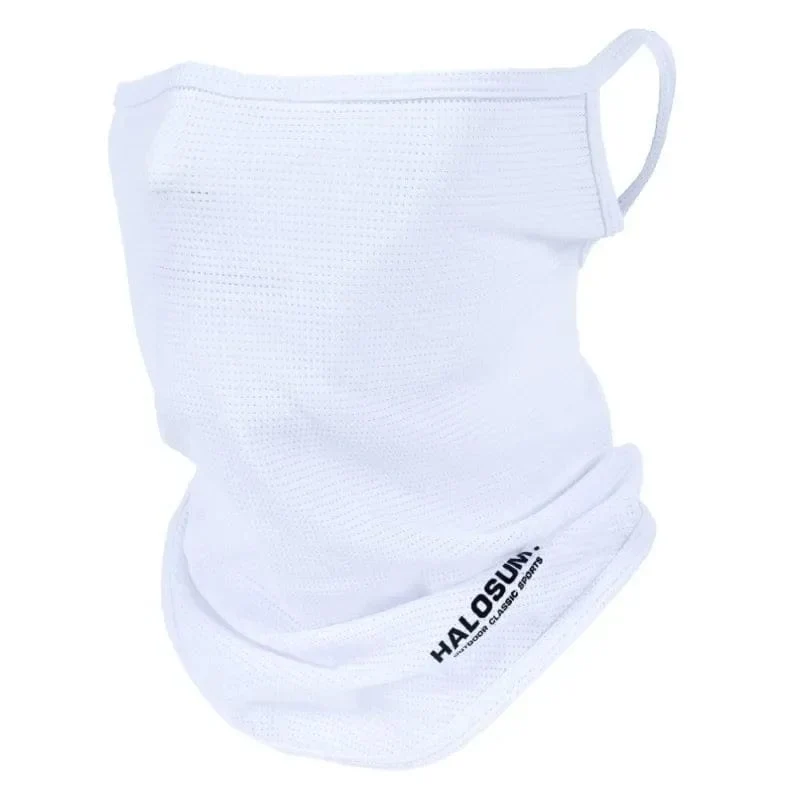 Eisseide Angeln Radfahren Bandana Mesh Gesichtsschutz Halbmaske Hängeohr Halsmanschette Cool Tube Schal Sport Laufen Wandern Jagd