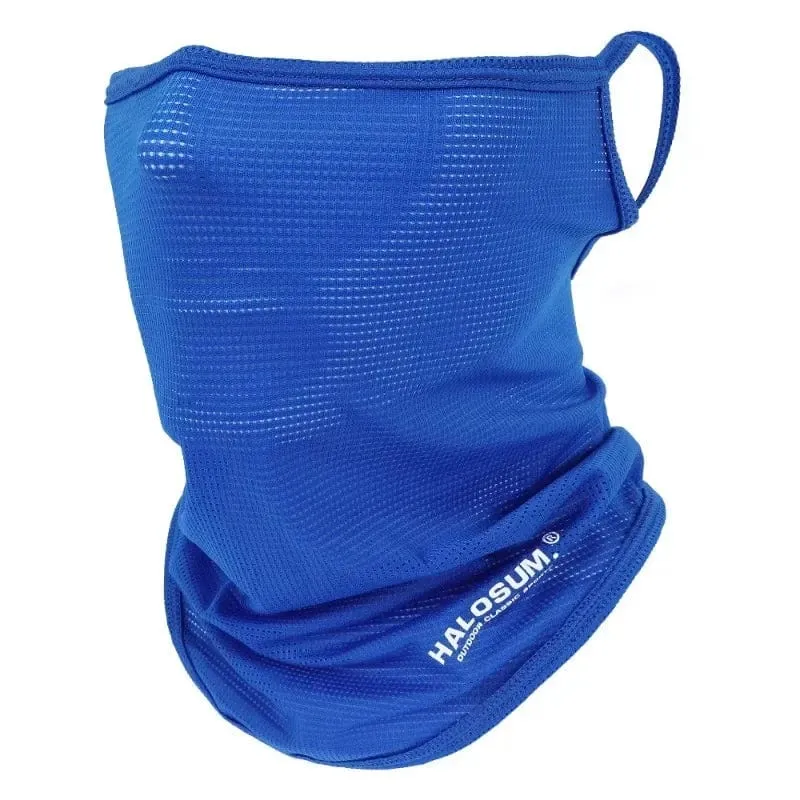 Eisseide Angeln Radfahren Bandana Mesh Gesichtsschutz Halbmaske Hängeohr Halsmanschette Cool Tube Schal Sport Laufen Wandern Jagd