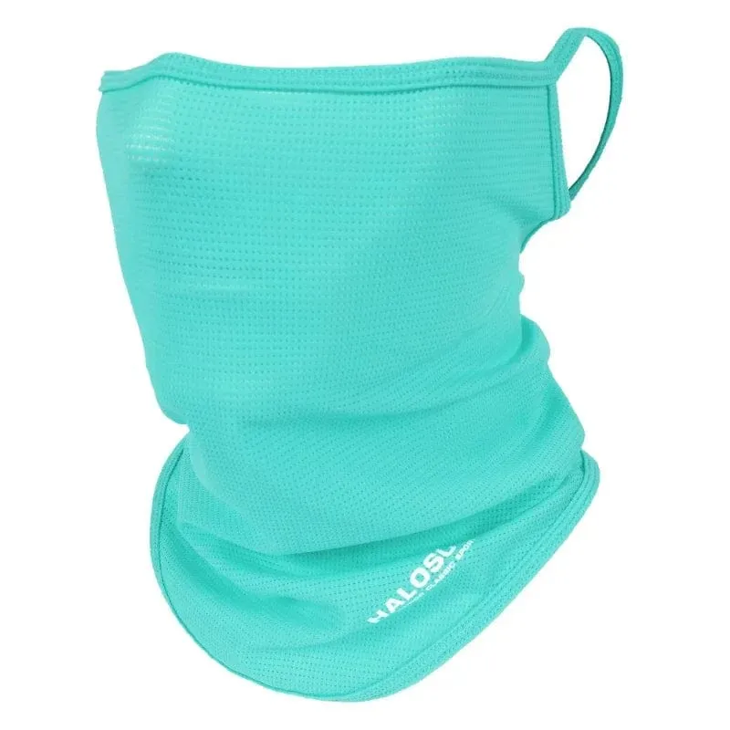 Eisseide Angeln Radfahren Bandana Mesh Gesichtsschutz Halbmaske Hängeohr Halsmanschette Cool Tube Schal Sport Laufen Wandern Jagd