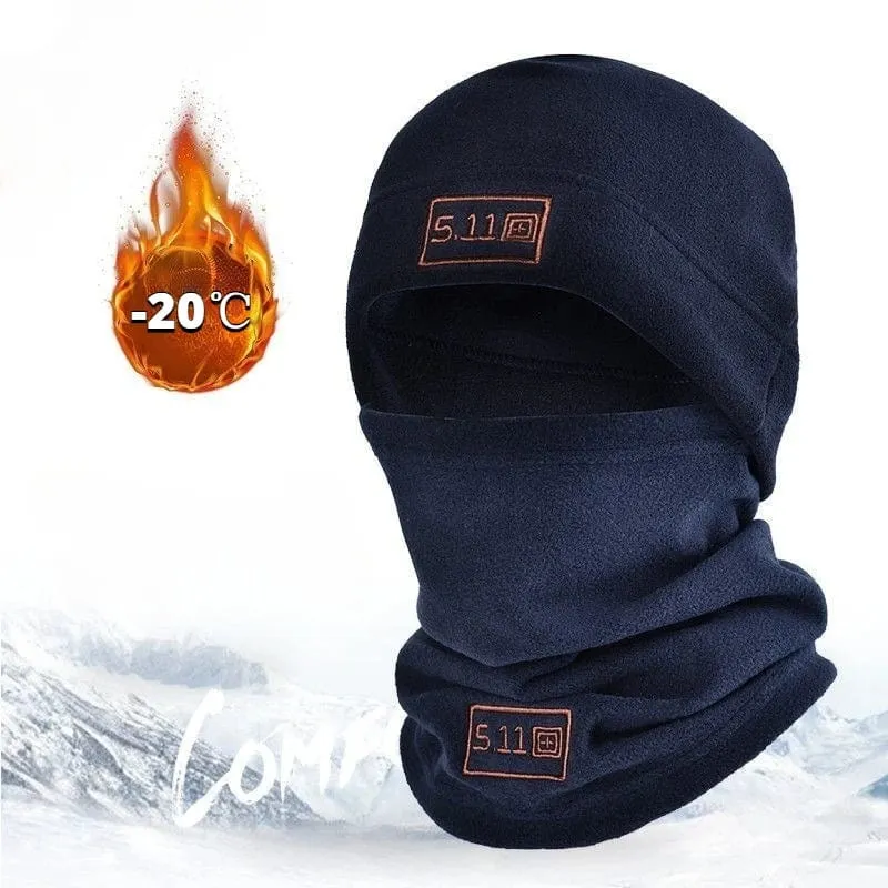 Taktische Militär Fleece Mütze & Schal Set Thermische Kopfbedeckung Winter Warme Sturmhaube Gesichtsmaske Sport Radfahren Motorhaube Nackenschutz
