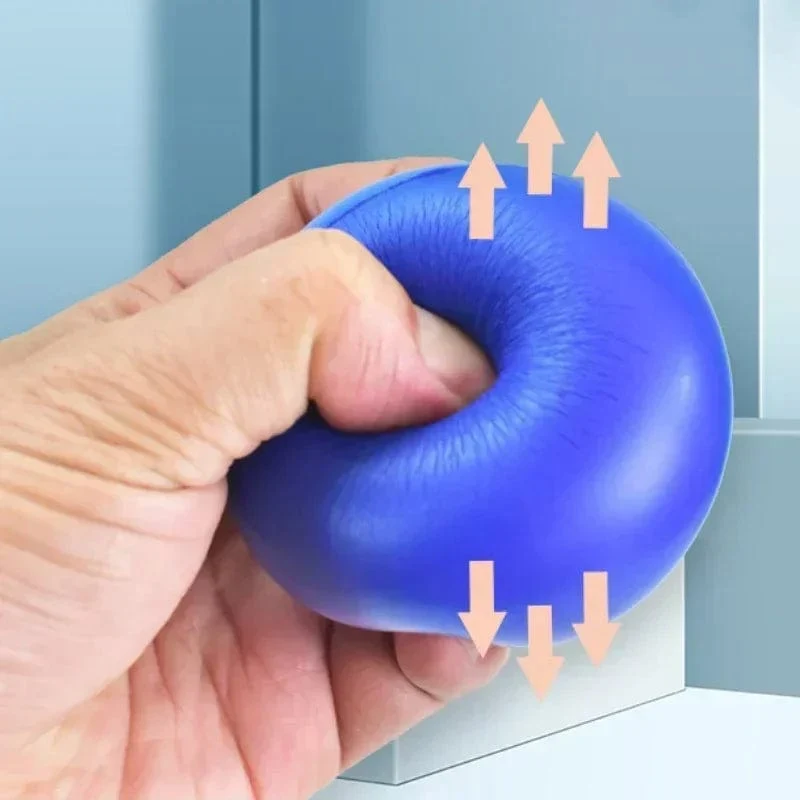 Hochelastischer Greifball, Fingerstärkungs-Griffmassagegerät, Übungsball, Squeeze-Training, Muskelstärkungs-Übungsgerät