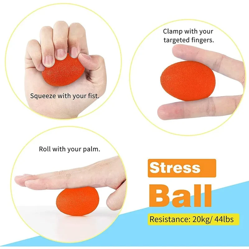 Therapie-Set, Fingertrainer und Handstärkungsmittel, Grifffertigkeit, unterstützt Verletzungen und Erholung, Stressabbau für Kinder und Erwachsene