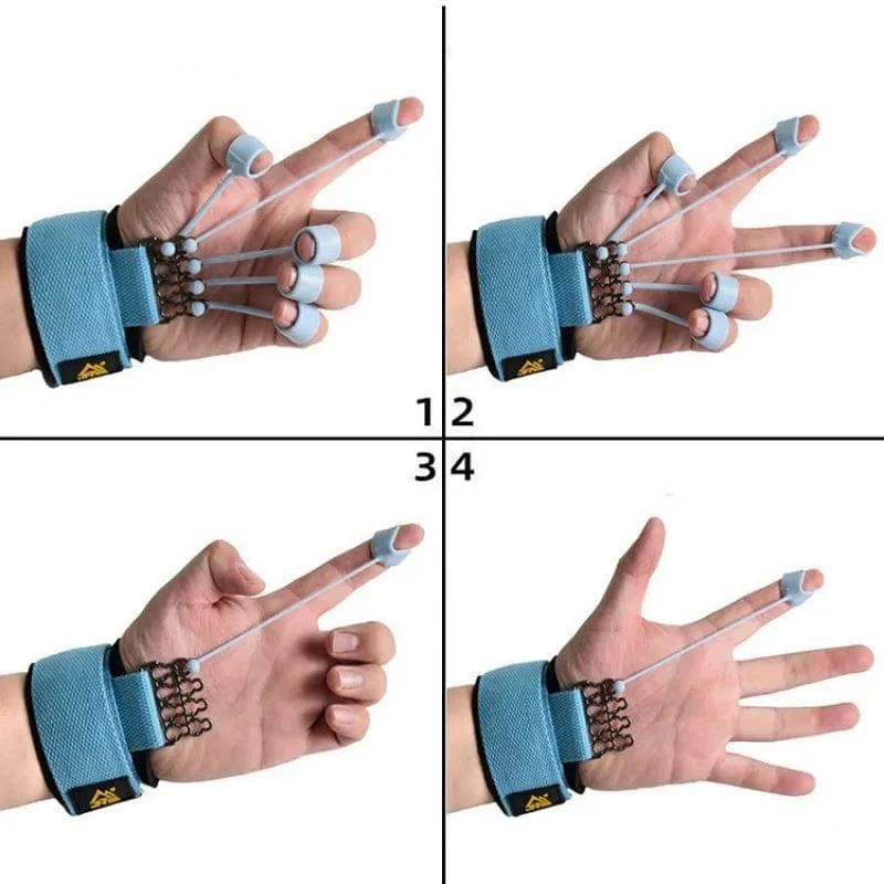 Tragbarer Handgreifer Silikon-Finger-Expander Handgriff Handgelenk-Krafttrainer Fingertrainer Widerstandsband Fitness