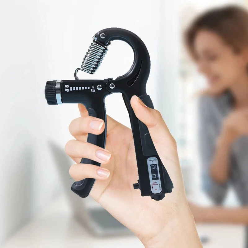 Einstellbare Zählung Professioneller Grifftrainer Armkraft Armmuskel Finger Rehabilitationstrainer Fitness Stressreduzierung