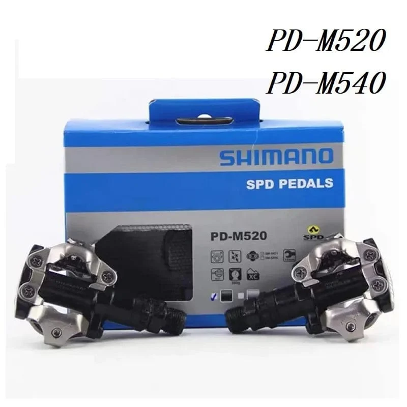SHIMANO Original PD M520 PD M540 MTB Mountainbike Fahrrad Pedale Zyklus Self-locking Lock Pedal mit SM-SH51 Mtb Zubehör