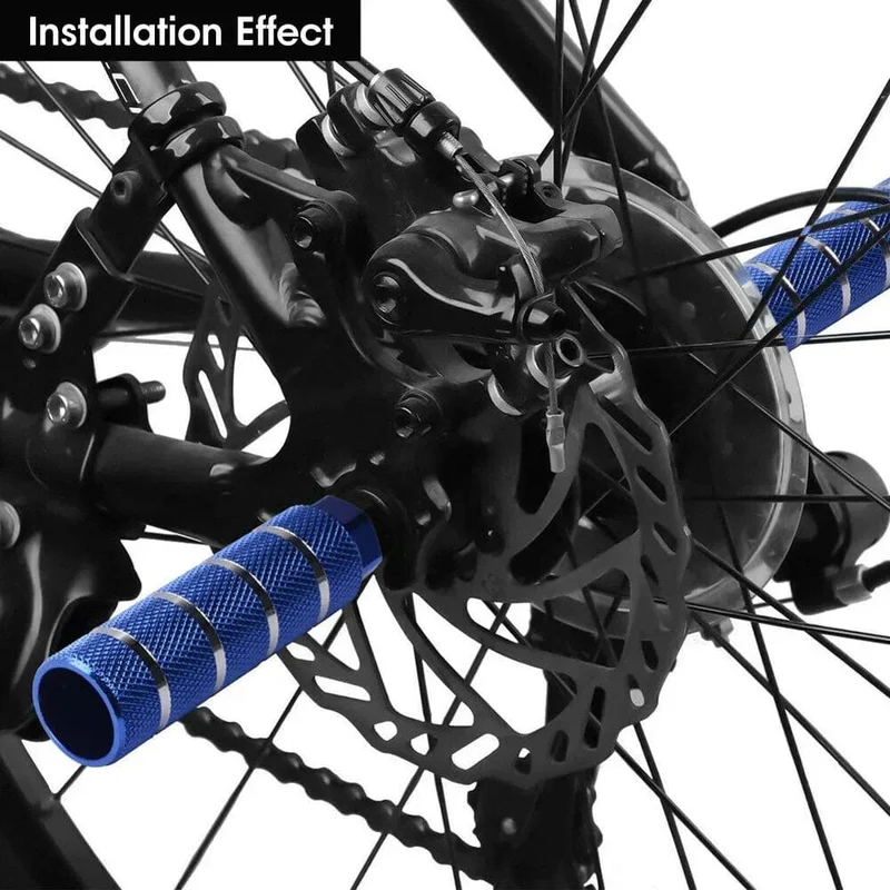 1 stücke Legierung Fuß Stunt Peg Für Mtb Bmx Bike 3/8'' Achse Fußstütze-Hebel Zylinder Grip Rutschfeste Achse Fußrasten Fahrrad Zubehör