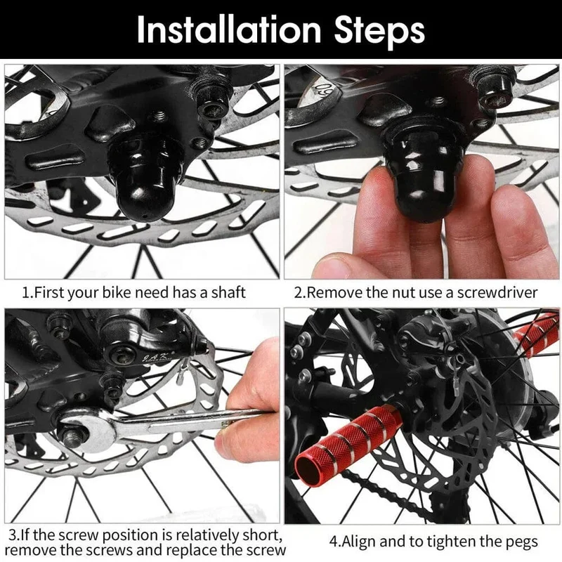 1 stücke Legierung Fuß Stunt Peg Für Mtb Bmx Bike 3/8'' Achse Fußstütze-Hebel Zylinder Grip Rutschfeste Achse Fußrasten Fahrrad Zubehör