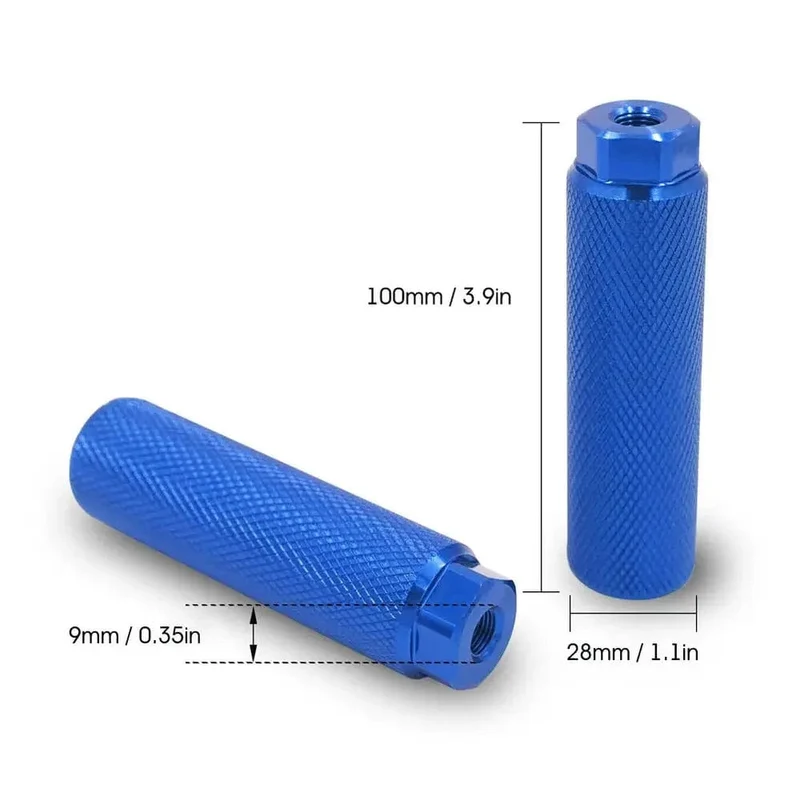 1 stücke Legierung Fuß Stunt Peg Für Mtb Bmx Bike 3/8'' Achse Fußstütze-Hebel Zylinder Grip Rutschfeste Achse Fußrasten Fahrrad Zubehör