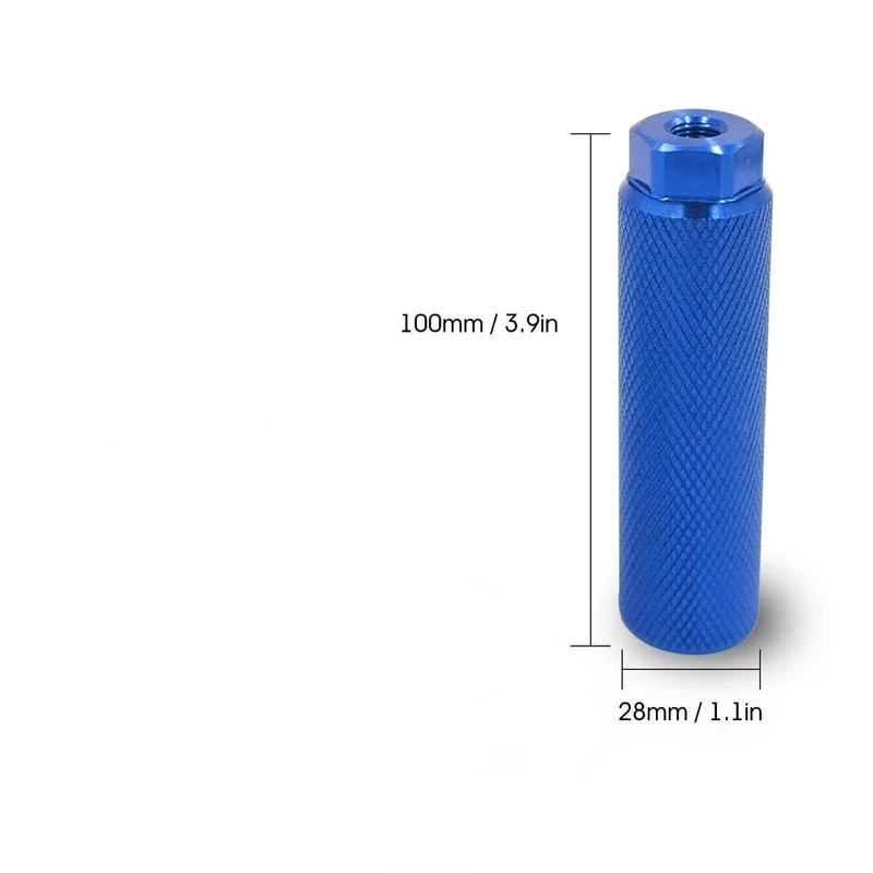 1 stücke Legierung Fuß Stunt Peg Für Mtb Bmx Bike 3/8'' Achse Fußstütze-Hebel Zylinder Grip Rutschfeste Achse Fußrasten Fahrrad Zubehör