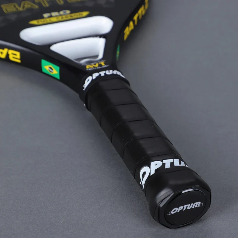 OPTUM BATTLE 12K Carbonfaser-Strandtennisschläger mit rauer Oberfläche und Schutzhülle
