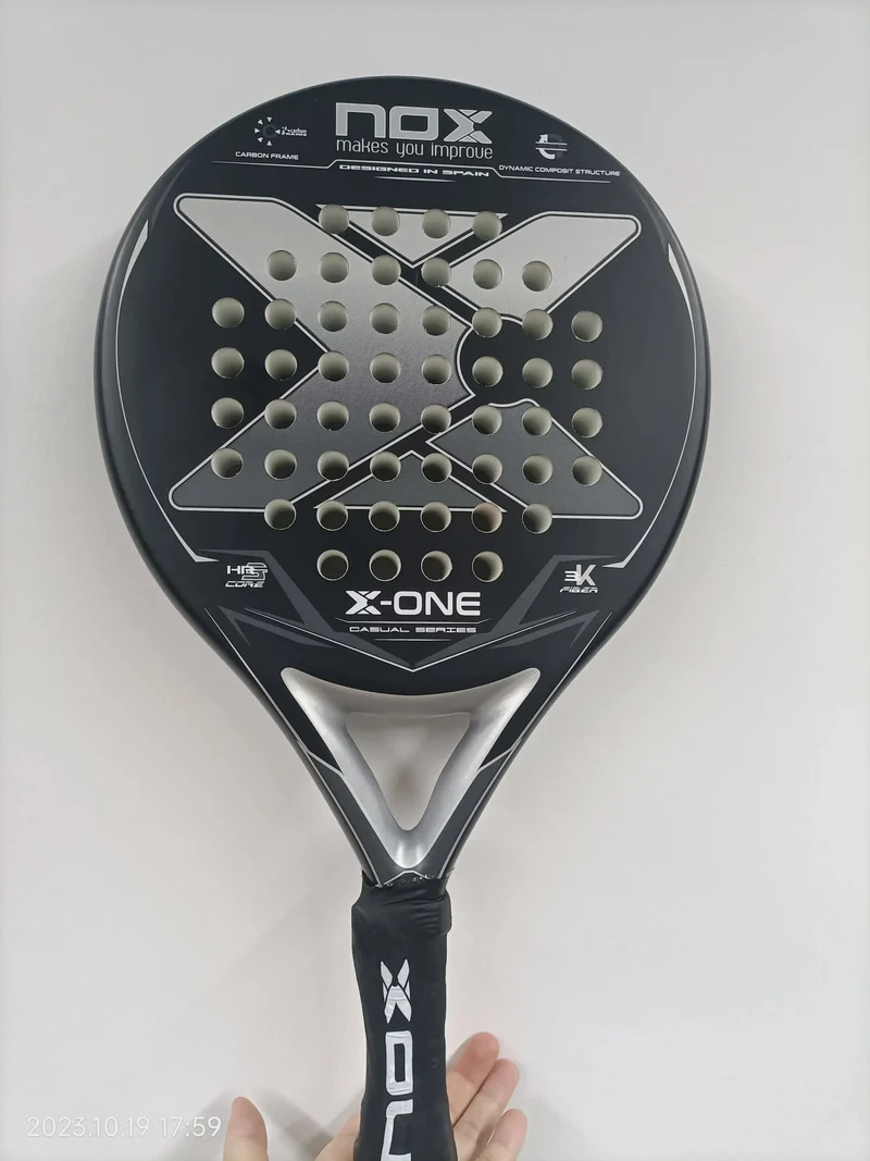 Padel-Tennisschläger, 3K-Kohlefaser, weiche Eva-Memory-Form, raue Oberfläche, hochbalanciertes Padelpaddel ohne Tasche
