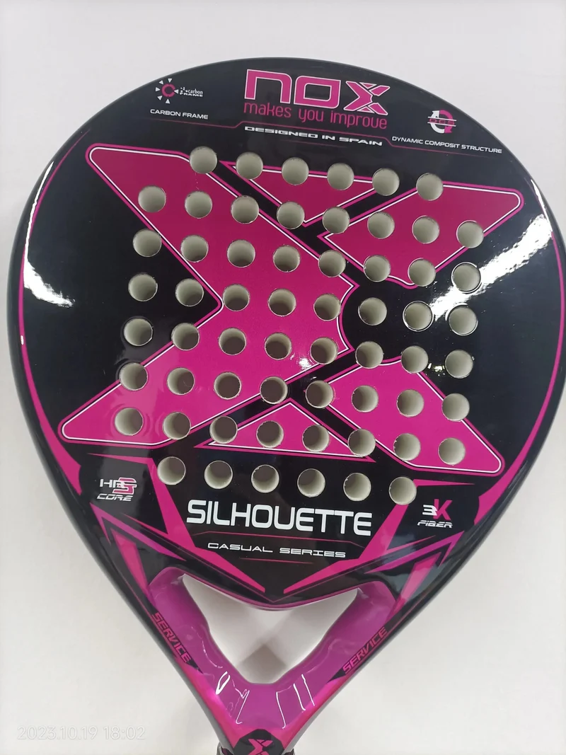 Padel-Tennisschläger, 3K-Kohlefaser, weiche Eva-Memory-Form, raue Oberfläche, hochbalanciertes Padelpaddel ohne Tasche