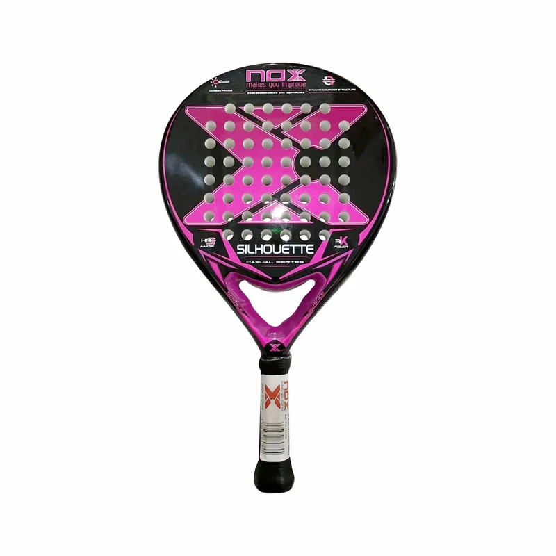 Padel-Tennisschläger, 3K-Kohlefaser, weiche Eva-Memory-Form, raue Oberfläche, hochbalanciertes Padelpaddel ohne Tasche