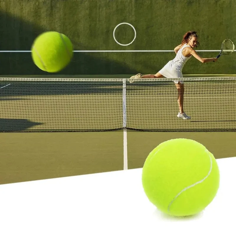 3 STÜCKE Hohe Elastizität Tennis Professionelle Tennis-Trainingsspielball Outdoor Hunde Beißen Chase und Chomp 63mm Tennisball