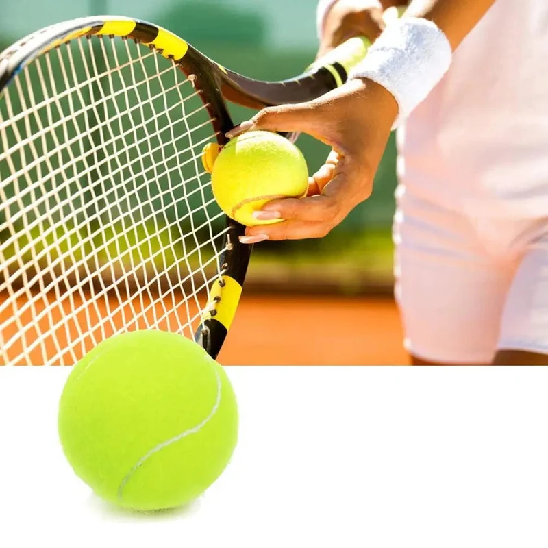 3 STÜCKE Hohe Elastizität Tennis Professionelle Tennis-Trainingsspielball Outdoor Hunde Beißen Chase und Chomp 63mm Tennisball