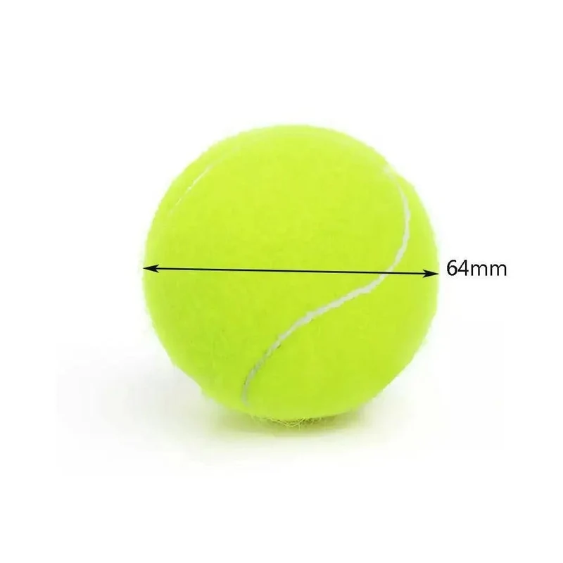 3 STÜCKE Hohe Elastizität Tennis Professionelle Tennis-Trainingsspielball Outdoor Hunde Beißen Chase und Chomp 63mm Tennisball