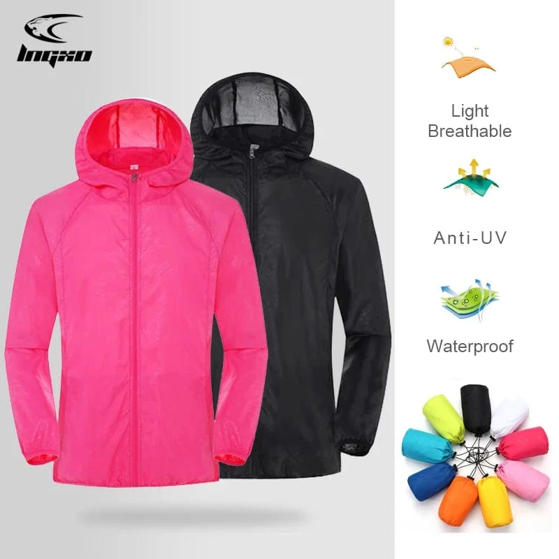 Männer Frauen Wandern Jacke Wasserdicht Quick Dry Camping Jagd Kleidung Sonnenschutz Outdoor Sport Mäntel Anti UV Windjacke