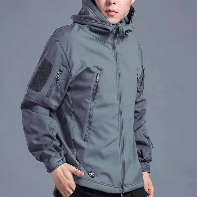 Fleece Herbst Military Männer Jacken Wasserdicht Angeln Jagd Wandern Camping Klettern Winter Trainingsanzüge Mantel Thermische Herbst S-5XL