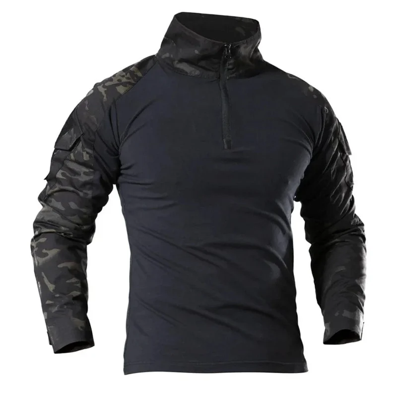 Combat Uniform Shirt Camouflage US Asiatische Größe S-3XL Cargo Sport Tops Airsoft Paintball Taktische T-Shirts Wandern