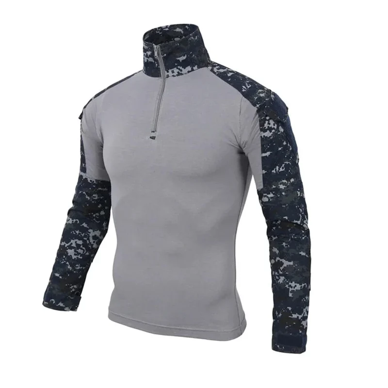 Combat Uniform Shirt Camouflage US Asiatische Größe S-3XL Cargo Sport Tops Airsoft Paintball Taktische T-Shirts Wandern