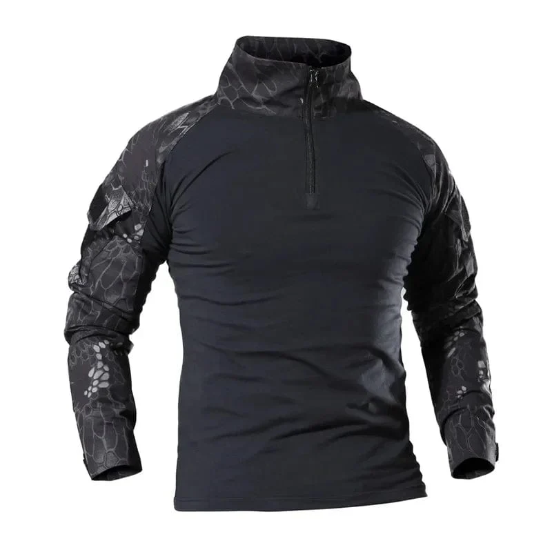 Combat Uniform Shirt Camouflage US Asiatische Größe S-3XL Cargo Sport Tops Airsoft Paintball Taktische T-Shirts Wandern