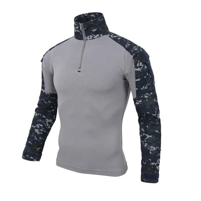 Combat Uniform Shirt Camouflage US Asiatische Größe S-3XL Cargo Sport Tops Airsoft Paintball Taktische T-Shirts Wandern