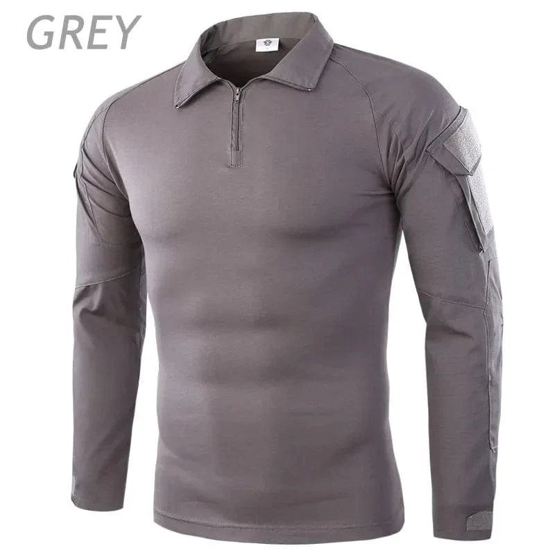 Combat Uniform Shirt Camouflage US Asiatische Größe S-3XL Cargo Sport Tops Airsoft Paintball Taktische T-Shirts Wandern