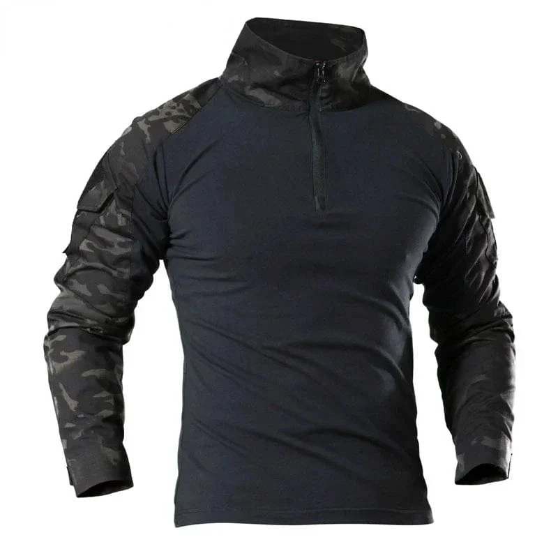 Combat Uniform Shirt Camouflage US Asiatische Größe S-3XL Cargo Sport Tops Airsoft Paintball Taktische T-Shirts Wandern